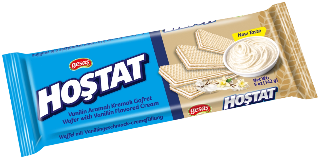 Hoştat 142 gr. Wafers with Vanillin Flavored Cream