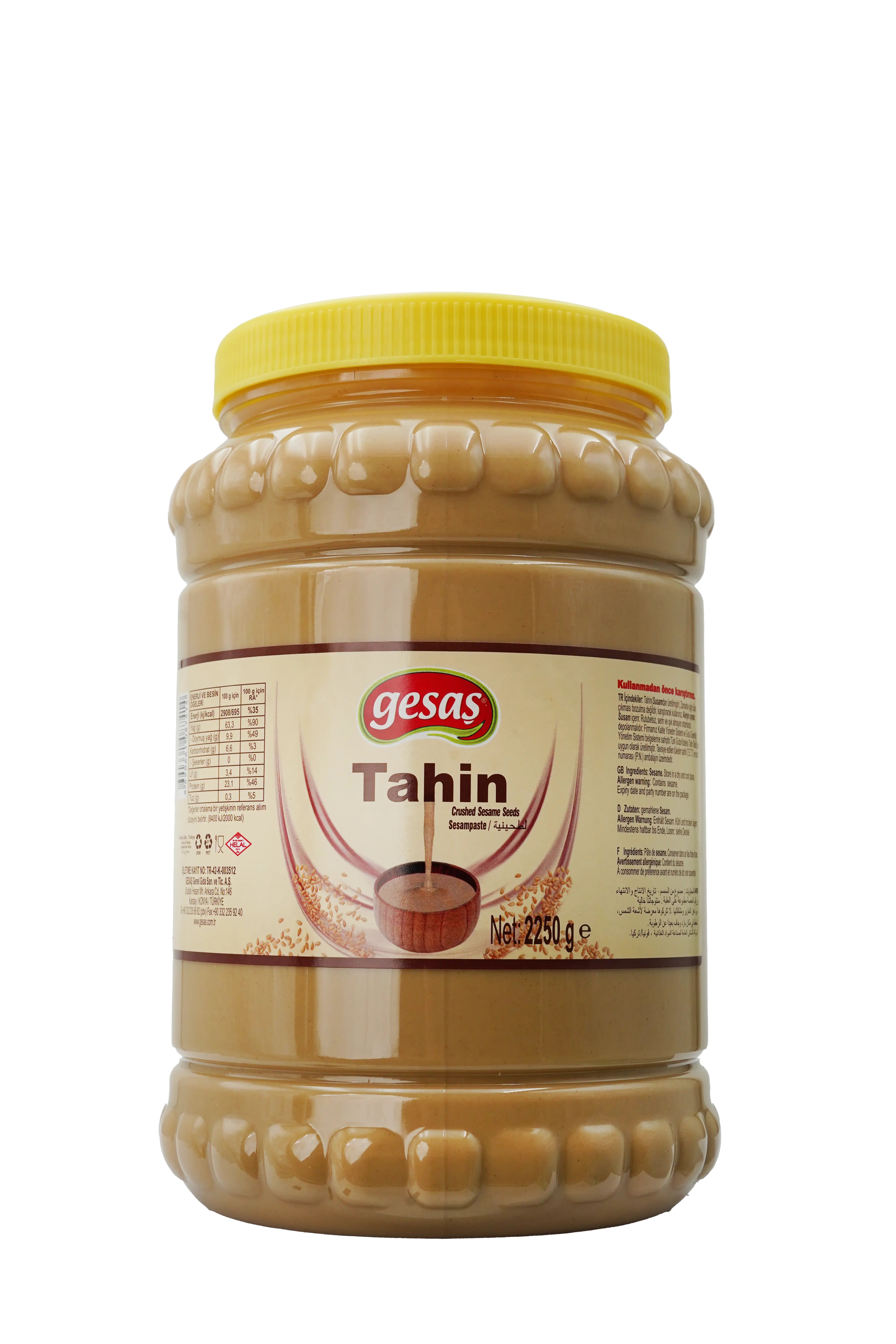 2.250 GR PET KAVANOZ TAHİN