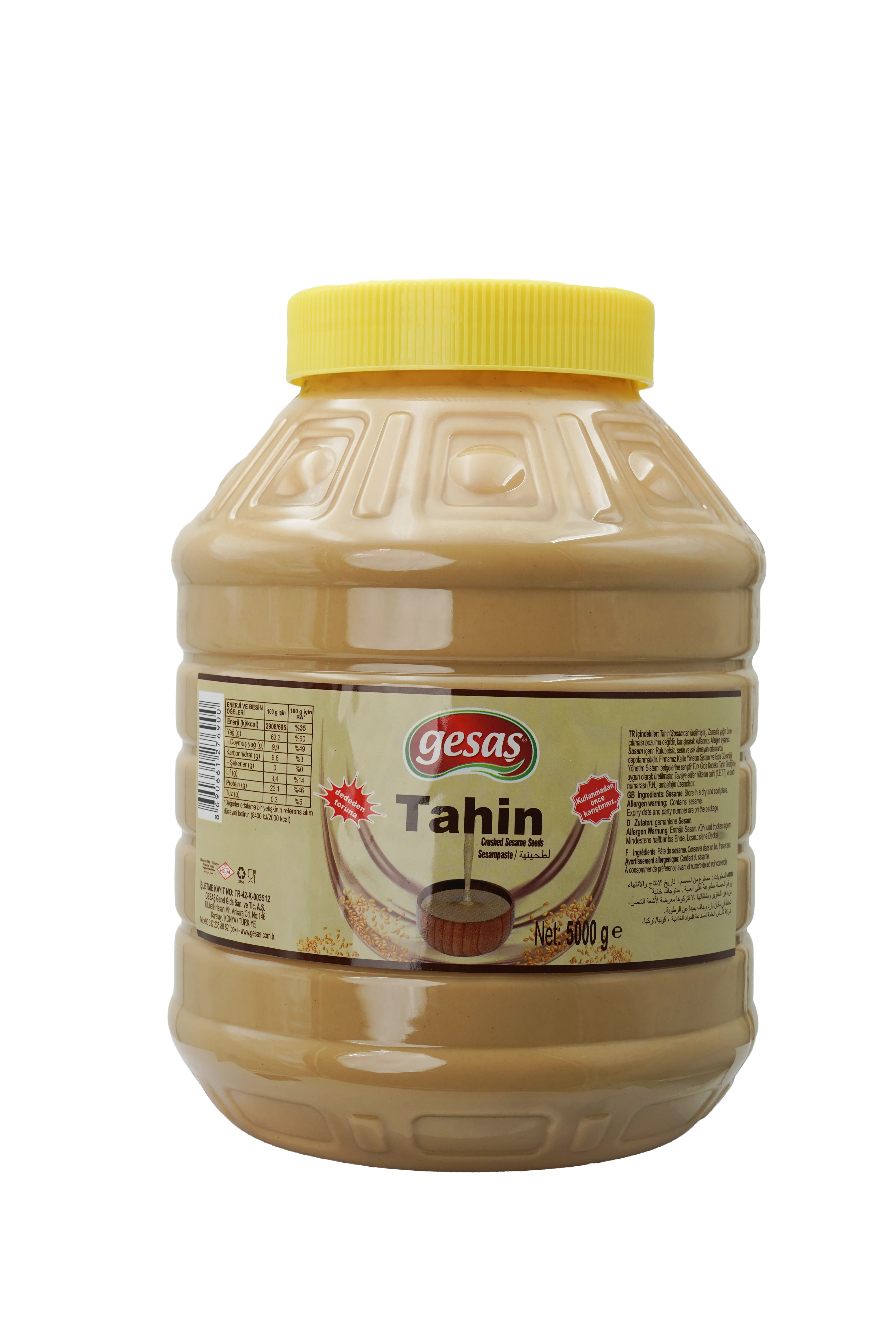 5.000 GR PET KAVANOZ TAHİN