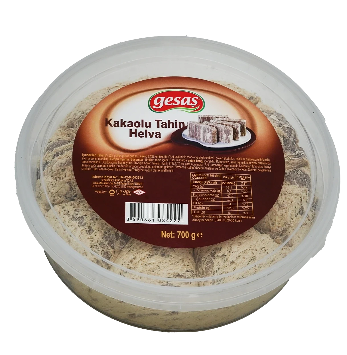 700 GR PAPATYA KAKAOLU TAHİN HELVA