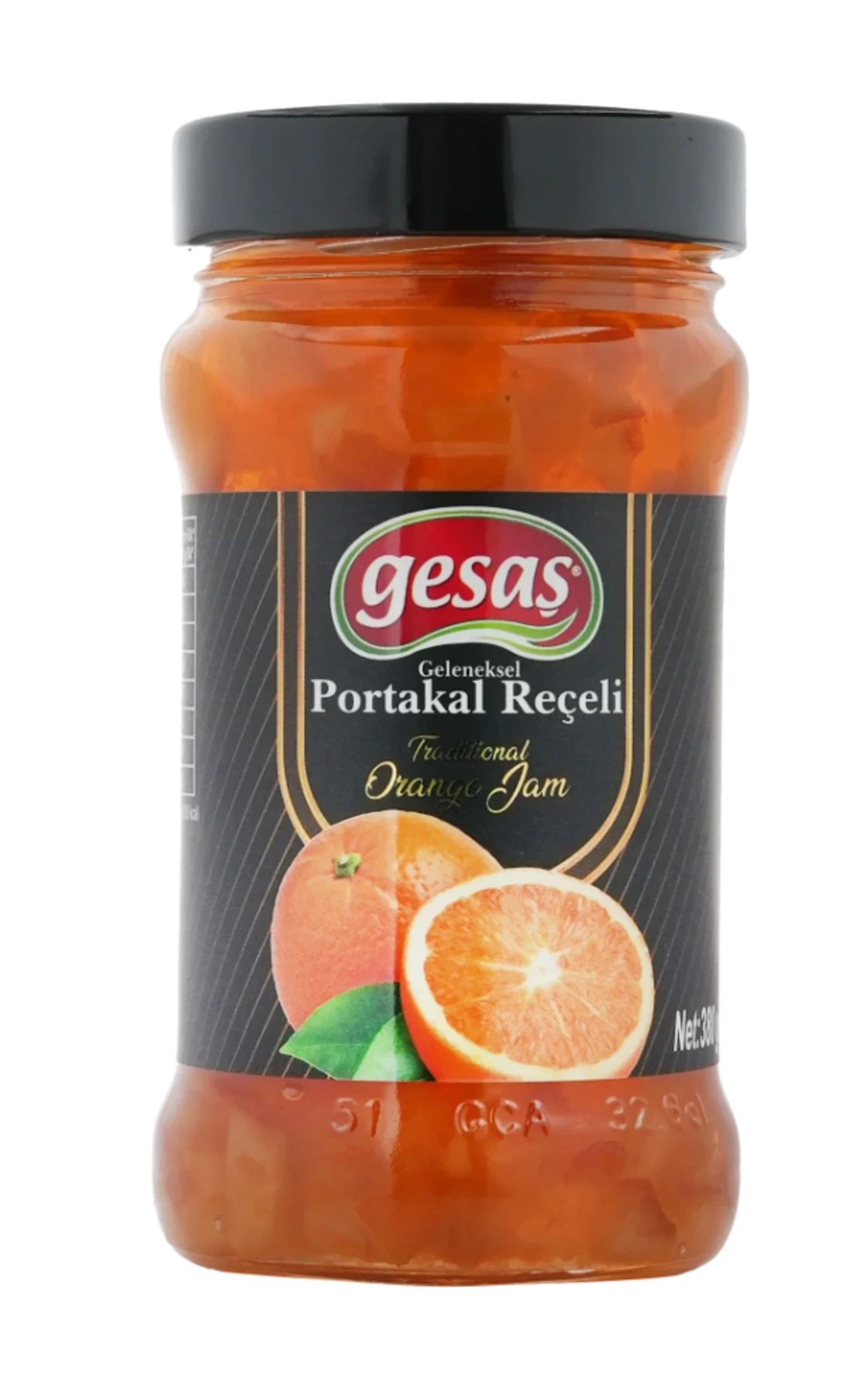 GLASS JAR ORANGE JAM
