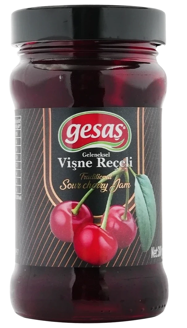 GLASS JAR SOUR CHERRY JAM