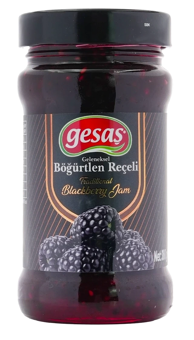 GLASS JAR BLACKBERRY JAM