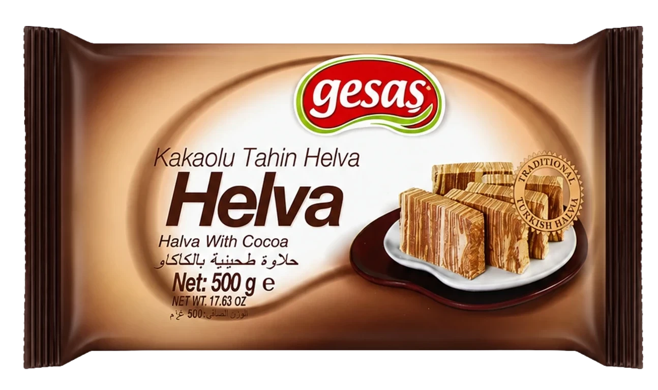 500 GR FLOWPACK KAKAOLU TAHİN HELVA